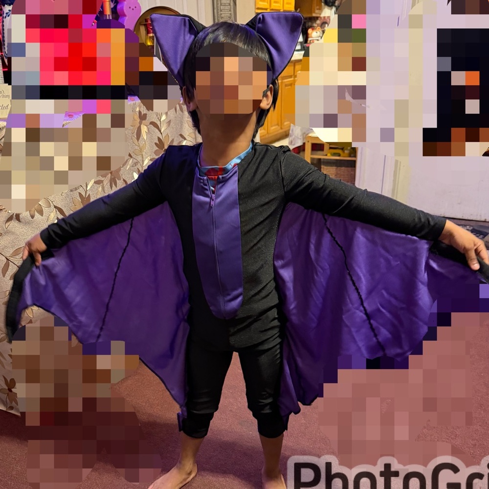 Halloween girls bat costume - Picture 2 of 5